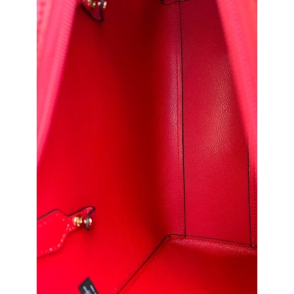 Michael Kors tote maisie 3 in 1 large bag clutch & crossbody Flame Red - Picture 4 of 12